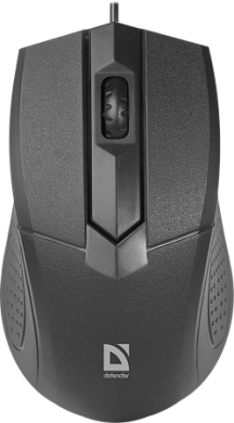 Мышь проводная Defender Optimum MB-270 ,1000dpi,оптическая,USB,черная